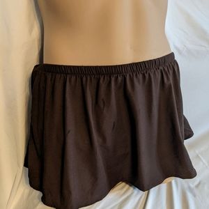 365 Swim Women's 26w Brown Swimsuit Skirt Bottom